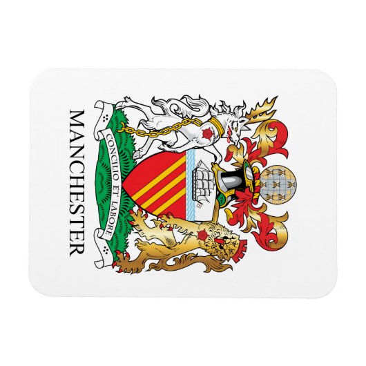 Manchester-Wappen Magnet (Horizontal)