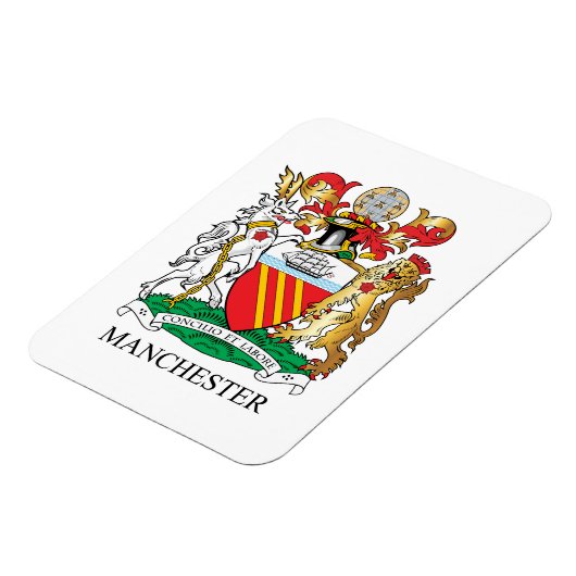 Manchester-Wappen Magnet (Linke Seite)
