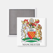 Manchester-Wappen Magnet (Vorderseite/Rückseite)