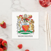 Manchester-Wappen Serviette (Beispiel)