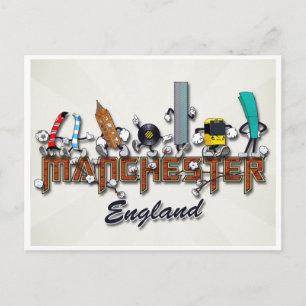 Manchester-Zeichen Postkarte