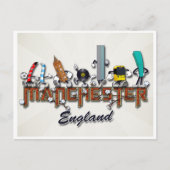 Manchester-Zeichen Postkarte (Vorderseite)