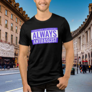 Manchmal antisoziales, immer antifaschistisches Sh Tri-Blend Shirt