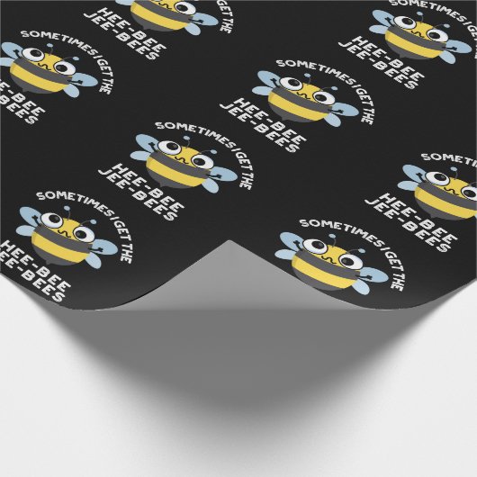 Manchmal bekomme ich die Heebee Jeebees Pun Dark B Geschenkpapier (Ecke)
