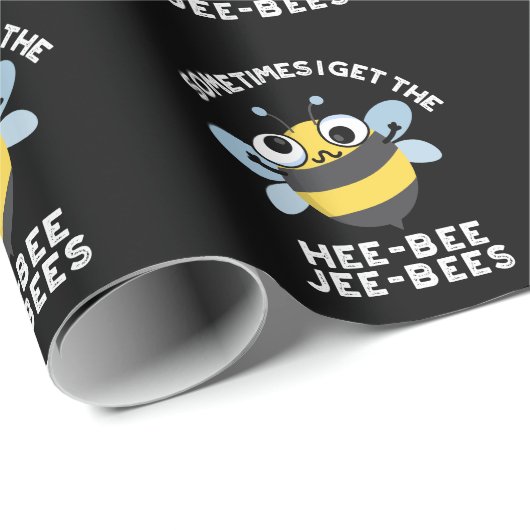Manchmal bekomme ich die Heebee Jeebees Pun Dark B Geschenkpapier (Rolleneckpunkt)