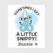 Manchmal bekomme ich einen kleinen, feinen Scheren Aufkleber (Blatt)