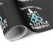 Manchmal bekomme ich einen kleinen, feinen Scheren Geschenkpapier (Rolleneckpunkt)