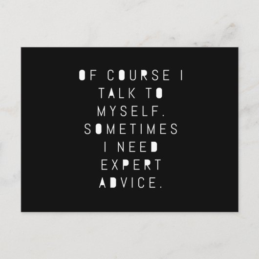 Manchmal benötige ich einen Spaß für fachkundige B Postkarte (Vorderseite)