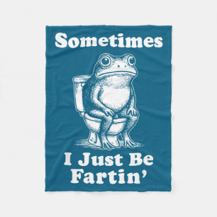 Manchmal bin ich einfach auf dem Frosch Fleecedecke