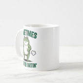 Manchmal bin ich einfach ein furzender Frosch Weih Kaffeetasse (Vorderseite Links)