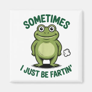 Manchmal bin ich einfach furzender Frosch Weihnach Magnet