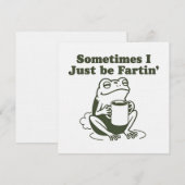 Manchmal bin ich einfach nur furzend lustiger Fros Einladung (Vorne/Hinten)