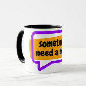 manchmal brauche ich eine Pause Tasse (Vorderseite Links)