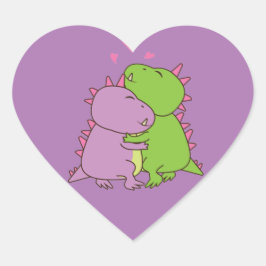 Manchmal brauchen wir nur lila einen Umarmer Herz-Aufkleber