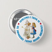 Manchmal denke ich an sechs unmögliche Dinge.. Button (Vorne & Hinten)