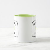 "Manchmal denke ich" Lustiger Blob-Becher Tasse (Zentrum)