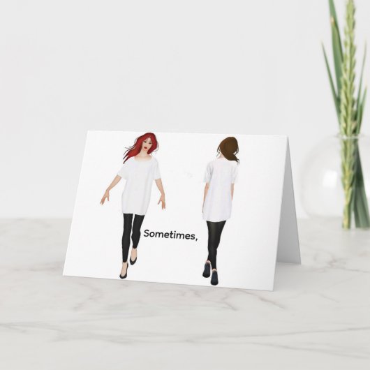 MANCHMAL, DENKEN SIE AN DIE KARTE (Vorderseite)