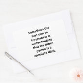 Manchmal der erste Schritt Rechteckiger Aufkleber (Umschlag)