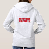 Manchmal die Affen-Frauenhoodie Hoodie (Rückseite)