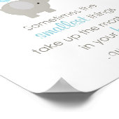 Manchmal die kleinsten Dinge (Blauer Elefant) Poster (Ecke)