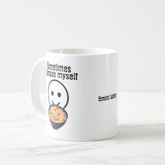 Manchmal erstaune ich mich selbst kaffeetasse (Vorderseite Links)