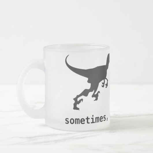 Manchmal Evolution ist zum Kotzen Mattglastasse (Links)