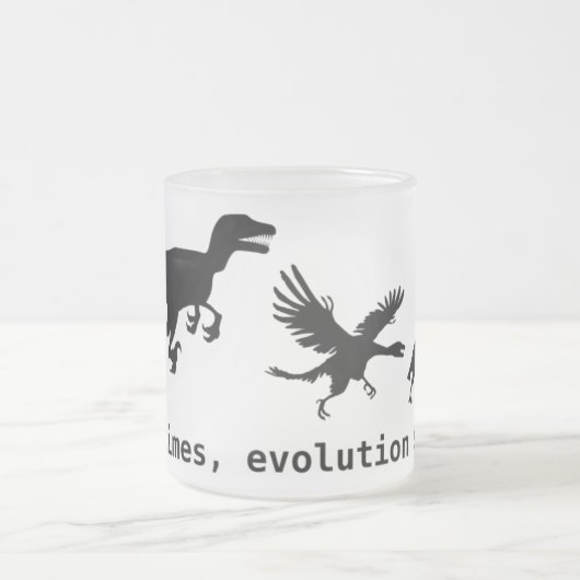 Manchmal Evolution ist zum Kotzen Mattglastasse (Mittel)