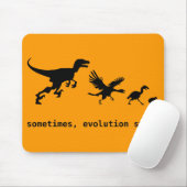 Manchmal Evolution ist zum Kotzen Mousepad (Mit Mouse)