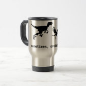 Manchmal Evolution ist zum Kotzen Reisebecher (Vorderseite Links)