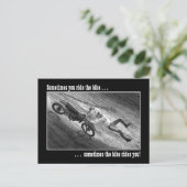 Manchmal fährt man mit dem Fahrrad... Postkarte (Stehend Vorderseite)