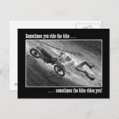 Manchmal fährt man mit dem Fahrrad... Postkarte (Vorne/Hinten)