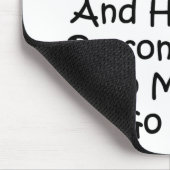 Manchmal fange ich einfach an zu zählen mousepad (Ecke)
