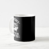 Manchmal findet dich die Motivation  Kaffeetasse (Vorderseite Links)