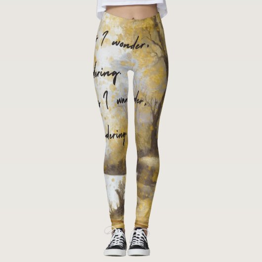 Manchmal frage ich mich leggings (Vorderseite)