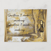 Manchmal frage ich mich postkarte (Vorderseite)