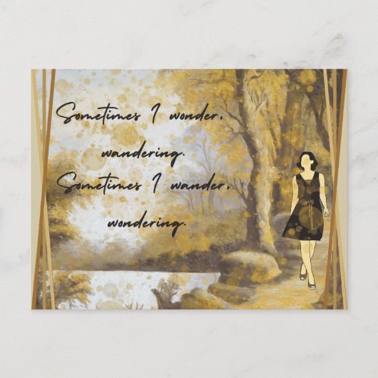 Manchmal frage ich mich postkarte (Vorderseite)