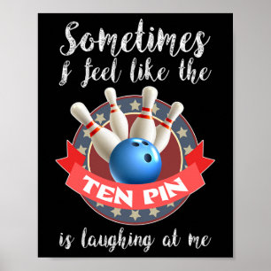 Manchmal fühle ich mich, als ob zehn Button über m Poster
