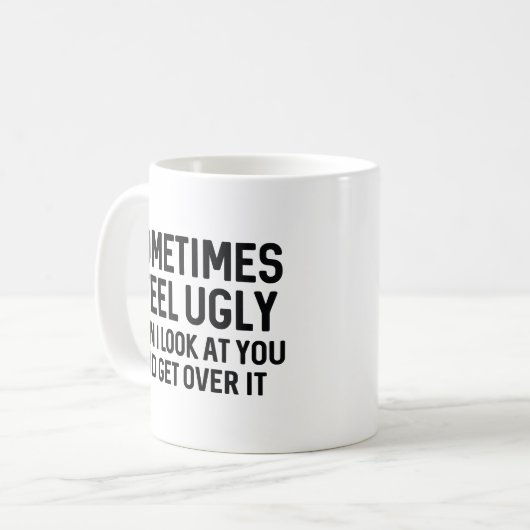 Manchmal fühle ich mich schlecht kaffeetasse (Vorderseite Links)