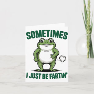 Manchmal Furze Ich Einfach Frosch Weihnachten Lust Karte