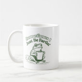 Manchmal furze ich einfach Frösche Humor Männer Fr Kaffeetasse (Links)