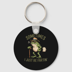 Manchmal furze ich einfach lustiger Frosch furzt Schlüsselanhänger