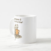 Manchmal furze ich einfach, lustiges Frosch-Meme  Kaffeetasse (Vorderseite Links)