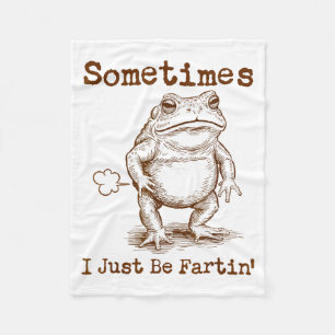 Manchmal furze ich einfach nur Frosch Lustig Unans Fleecedecke