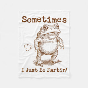 Manchmal furze ich einfach nur Frosch Lustig Unans Fleecedecke