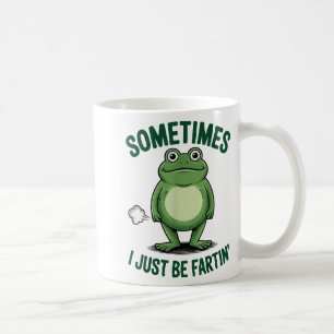 Manchmal furze ich einfach nur Frosch Weihnachten Kaffeetasse