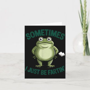 Manchmal Furze Ich einfach nur Frosch Weihnachten  Karte