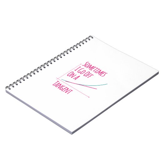 Manchmal gehe ich mit einem anstrengenden Mathemat Notizblock (Linke Seite)