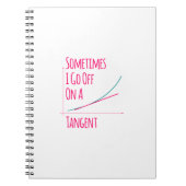 Manchmal gehe ich mit einem anstrengenden Mathemat Notizblock (Vorderseite)