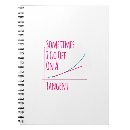 Manchmal gehe ich mit einem anstrengenden Mathemat Notizblock (Vorderseite)