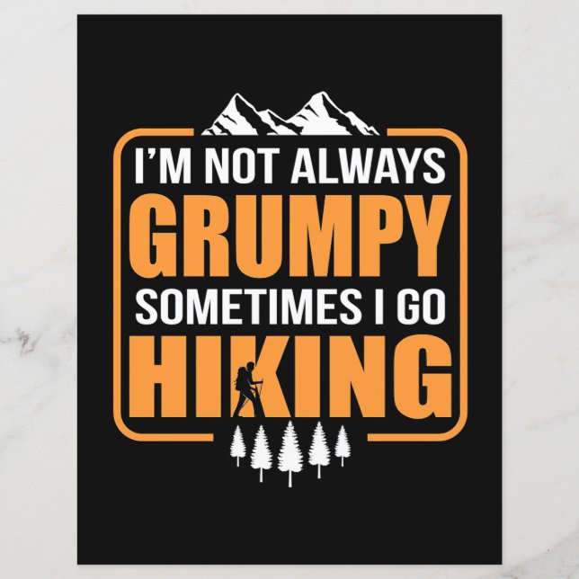 Manchmal gehe ich wandern (Vorderseite)